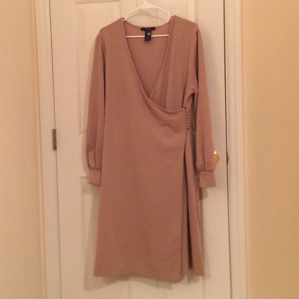 Tan/cream medium length dress